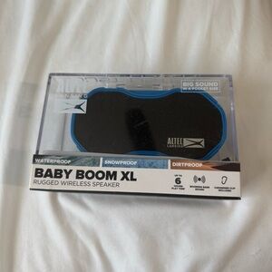 Altec Lansing Baby Boom XL Rugged Wireless Speaker - Black with Blue Trim